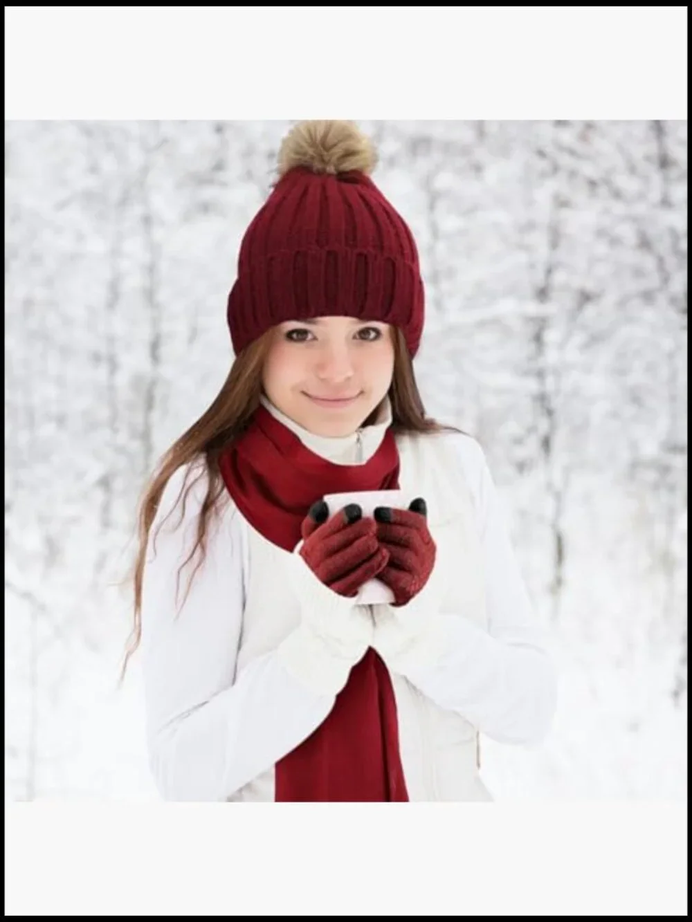12-Pc Winter Set: Beanie, Scarf, Touchscreen Gloves